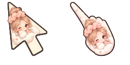 Cursor preview: Meme Cute VSCO Girl Cloud Grande Perfume - 66 - cute-cursor.com