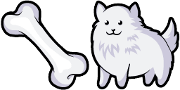 Cursor preview: Annoying Dog - 1 - cute-cursor.com