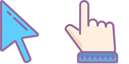 Cursor preview: Enchanting Palette - 40 - cute-cursor.com