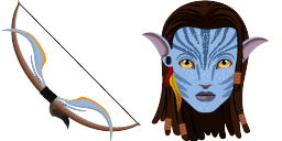 Cursor preview: Neytiri Avatar - 67 - cute-cursor.com