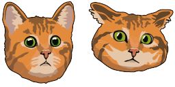 İmleç önizlemesi: Red Cat - 66 - cute-cursor.com