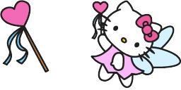 Cursor preview: Cute Cursor Pack - Hello Kitty Magic Wand - 65 - cute-cursor.com