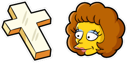 Cursor preview: Maude Flanders - 66 - cute-cursor.com