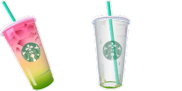 Cursor preview: Rainbow Drink - 66 - cute-cursor.com