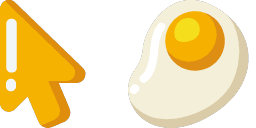 Cursor preview: Minimal Egg - 44 - cute-cursor.com