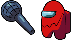 Cursor preview: Red Impostor - 39 - cute-cursor.com