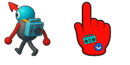 Cursor preview: Big Walk Boombox - 67 - cute-cursor.com