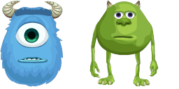 Cursor preview: Monsters Inc Face Swap - 1 - cute-cursor.com