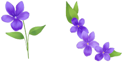 Cursor preview: Cute Cursor Viola Delight - 65 - cute-cursor.com