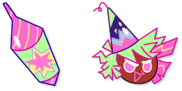 Cursor preview: Firecracker Cookie Custom Cursor Pack - 67 - cute-cursor.com