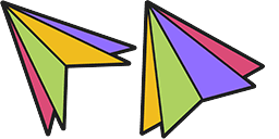 Cursor preview: Lively Pastel Mix - 67 - cute-cursor.com