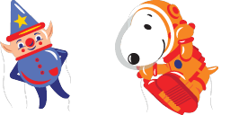 Cursor preview: Parade Balloons - 57 - cute-cursor.com