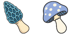 Cursor preview: Blue Morel - 66 - cute-cursor.com