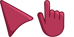 Cursor preview: Floral Hibiscus - 65 - cute-cursor.com
