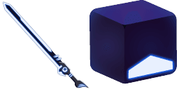 Cursor preview: Beat Saber Cute Blue - 60 - cute-cursor.com