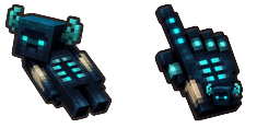 Cursor preview: Voxel Warden - 66 - cute-cursor.com