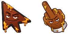 Cursor preview: Custom Cursor Poop - 64 - cute-cursor.com