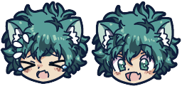 Cursor preview: Cute Deku Izuku Midoriya Cursor Pack - 1 - cute-cursor.com