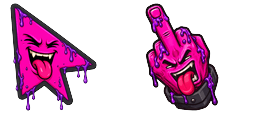 Cursor preview: Custom Cursor Rude - 66 - cute-cursor.com
