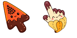 Cursor preview: Bright Papaya - 65 - cute-cursor.com