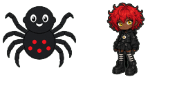 Anteprima cursore: Spider Goth Toca - 66 - cute-cursor.com