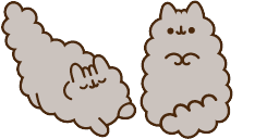 Cursor preview: Pusheen Cat Pack - 65 - cute-cursor.com