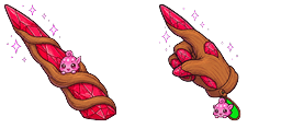 Cursor preview: Ruby Spiral Wand - 1 - cute-cursor.com