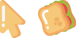 Cursor preview: Minimal Sandwich - 66 - cute-cursor.com