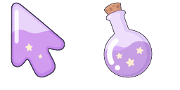 Cursor preview: Lavender Star Charm - 66 - cute-cursor.com