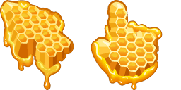 Cursor preview: Honeycomb Wax - 66 - cute-cursor.com
