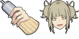 Cursor preview: Himiko Toga - 67 - cute-cursor.com