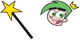 Cursor preview: Cosmo Fairly OddParents - 1 - cute-cursor.com