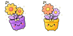 Cursor preview: Violet Berry Pot Cursor - 66 - cute-cursor.com