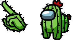 Cursor preview: Cactus Crewmate - 1 - cute-cursor.com