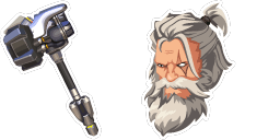 Cursor preview: Reinhardt Rocket Hammer - 1 - cute-cursor.com
