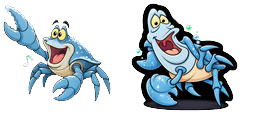 Cursor preview: Frost Sebastian Crab Cursor - 67 - cute-cursor.com