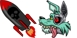 Cursor preview: Space Foxy - 66 - cute-cursor.com