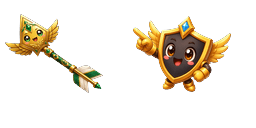 Cursor preview: Zelda Switch 2 Gold Crest - 67 - cute-cursor.com