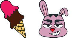 Cursor preview: Cute Cursor Pack for PaRappa the Rapper - 64 - cute-cursor.com