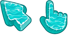 Cursor preview: Aqua Water Depth - 67 - cute-cursor.com