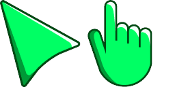 Cursor preview: Lively Lime - 66 - cute-cursor.com