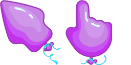 Cursor preview: Balloon Joy - 65 - cute-cursor.com