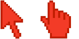 Cursor preview: Vermilion - 67 - cute-cursor.com