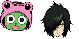 Cursor preview: Fairy Tail Custom Cursor Rogue Cheney & Frosch - 65 - cute-cursor.com