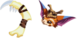 Cursor preview: Cute Cursor Pack: League of Legends Gnar - 19 - cute-cursor.com