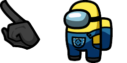 Cursor preview: Minion Crewmate - 66 - cute-cursor.com