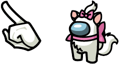 Cursor preview: Marie Aristocats Crewmate - 65 - cute-cursor.com
