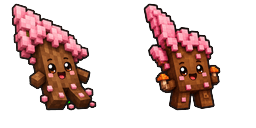 Cursor preview: Cute Minecraft Cherry Blossom - 2 - cute-cursor.com