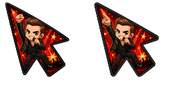 Cursor preview: Meme Cute Robbie Williams Rock - 65 - cute-cursor.com