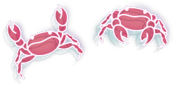 Cursor preview: Crab - 1 - cute-cursor.com